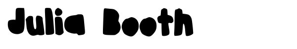Julia Booth font