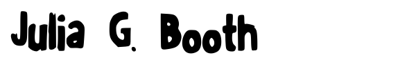 Julia G. Booth font