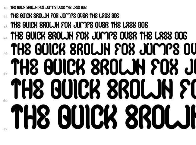 Justta font waterfall