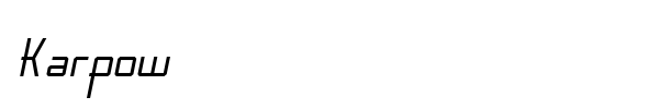 Karpow font