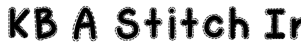KB A Stitch In Time font