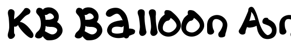 KB Balloon Animal font