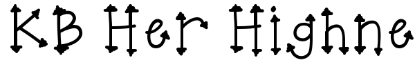 KB Her Highness font
