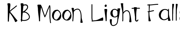 KB Moon Light Falls font