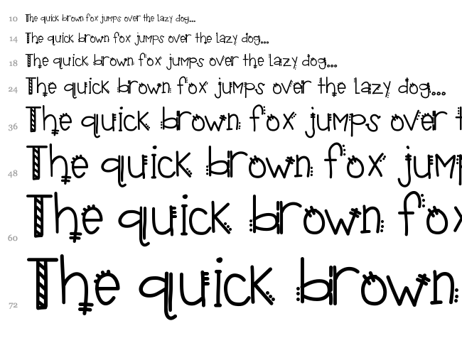 KB Tropical Vacation font waterfall