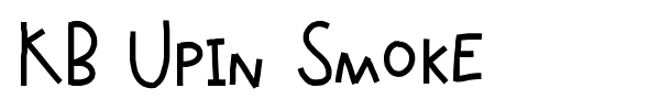 KB Upin Smoke font