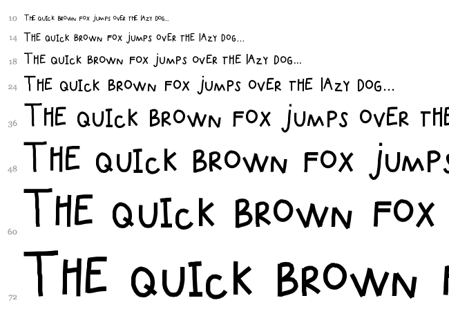 KB Upin Smoke font waterfall