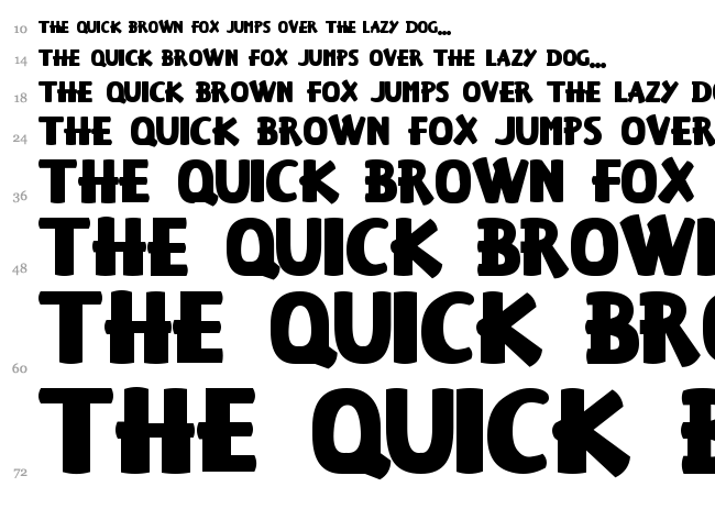 Keiser Sousa font waterfall