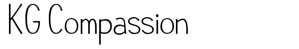 KG Compassion font