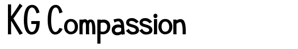 KG Compassion font preview