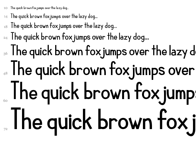 KG Compassion font waterfall