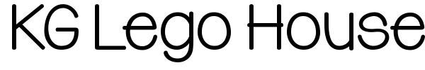 KG Lego House font
