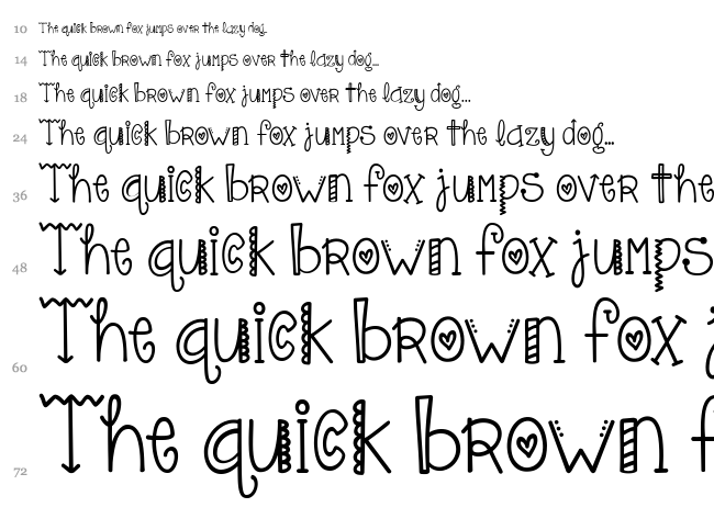 KG Only Hope font waterfall