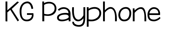 KG Payphone font