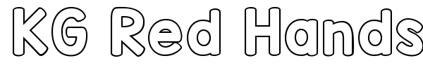 KG Red Hands font