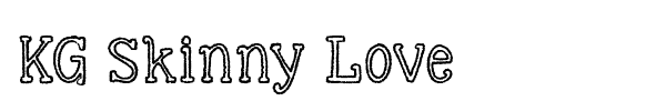 KG Skinny Love font