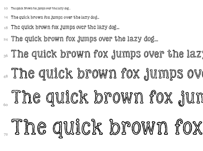 KG Skinny Love font waterfall
