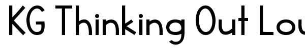 KG Thinking Out Loud font