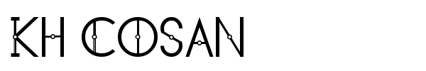 KH Cosan font preview