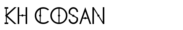 KH Cosan font preview