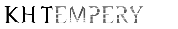 KH Tempery font preview