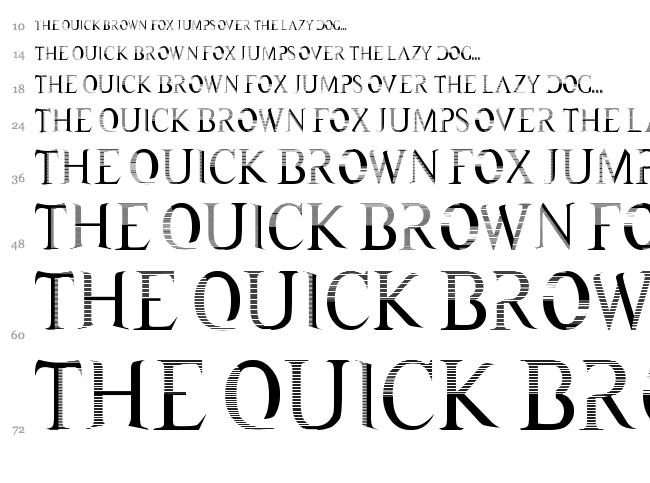 KH Tempery font waterfall