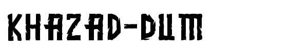 Khazad-Dum font preview