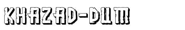 Khazad-Dum font preview
