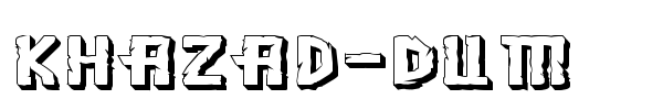 Khazad-Dum font preview