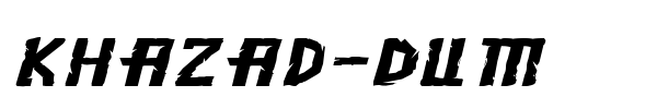 Khazad-Dum font preview