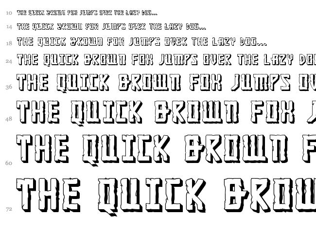 Khazad-Dum font waterfall