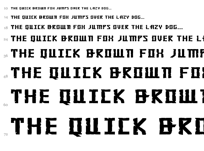 Khazad-Dum font waterfall