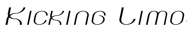 Kicking Limos font
