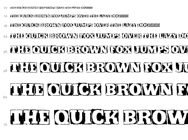Kickstop font waterfall