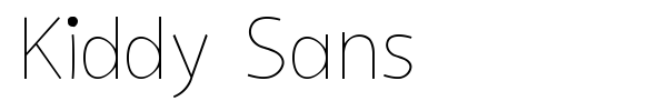 Kiddy Sans font