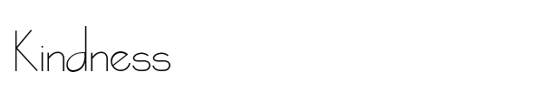 Kindness font