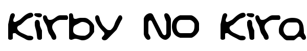 Kirby No Kira Kizzu font