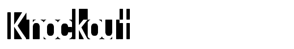 Knockout font