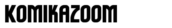 Komikazoom font