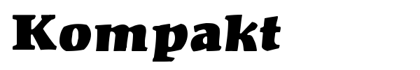 Kompakt font
