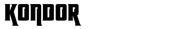Kondor font preview