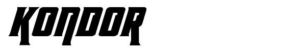 Kondor font preview