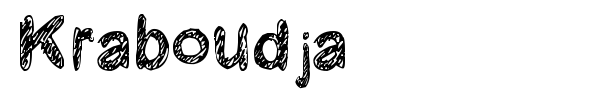 Kraboudja font
