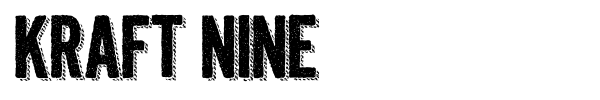 Kraft Nine font