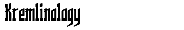 Kremlinology font