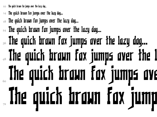 Kremlinology font waterfall
