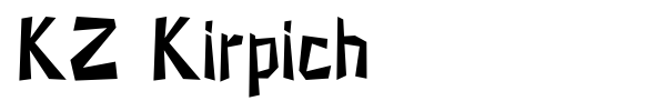 KZ Kirpich font preview