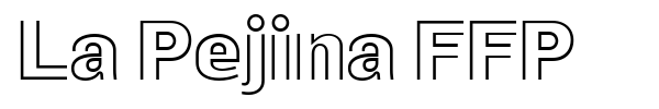 La Pejina FFP font