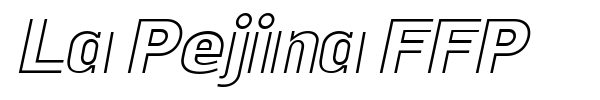 La Pejina FFP font preview