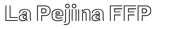 La Pejina FFP font preview